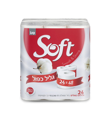נ.טואלט סופט 48=24 גליל כפול