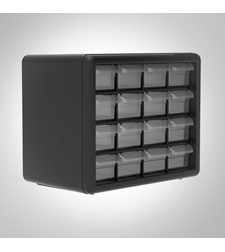 יחידת אחסון מפלסטיק – 16 מגירות