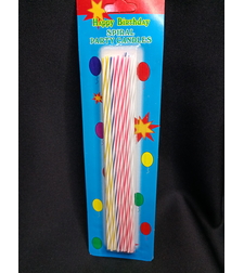 נרות דקים צבעוניים