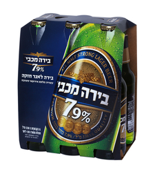 שישית בירה מכבי 7.9% 6*330 מ