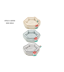 מיטה לכלב קטן קיצית בצורת משושה