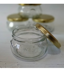 צנצנות טורין 120 מל עם מכסה 