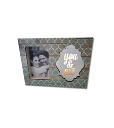 מסגרת עץ מוארת -you and me 