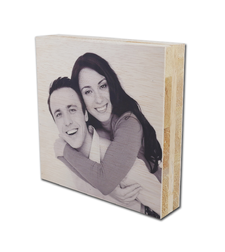 פוטובלוק עץ טבעי עבה 19.5*19.5