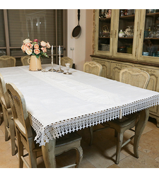 Fancy linen tablecloth 