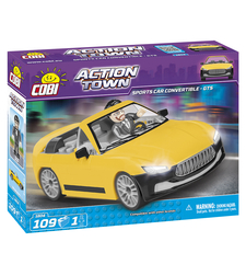 מכונית ספורט קבריולט צהובה