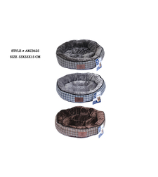 מיטה לכלב קטן בד אריג משבצות