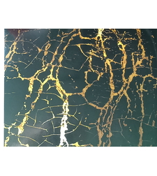 טפט מדבקה 35*35 לכיסוי משטח עוגה דגם שיש שחור זהב