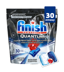 קפסולות למדיח פיניש קוואנטום 30 יח'
