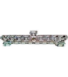 Crystal designed menorah