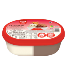  משפחתית שוקו עוגיות-וניל צ'יפ, 2 ליטר, פרווה