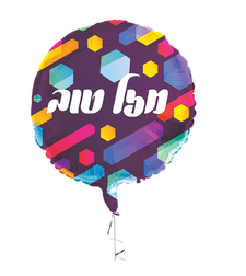 מזל טוב פסים ונקודות צבעוני