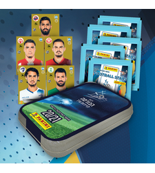 קופסת אספנים של קלפי כדורגל 5 מדבקות אסים מיוחדות + 5 מעטפות