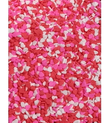 סוכריות מיני לבבות אדום ורוד לבן (3 מ