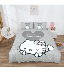 מצעי הלו קיטי אפור 160/200  