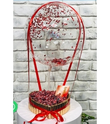 מארז לב +כדור פורח 208