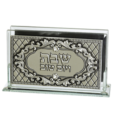 מחזיק גפרורים זכוכית עם פלקטה 