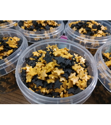 סוכריות כוכבים שחור זהב