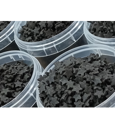 סוכריות כוכבים בצבע שחור