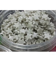 סוכריות כוכבים בצבע כסף