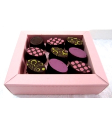 פרלינים - שוקולד ממולא פירות 9 יחידות