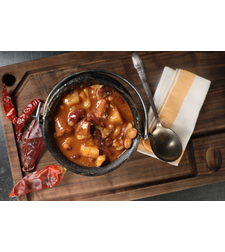 נזיד בוקרים פיקנטי עם בשר מעושן מחיר לקופסה