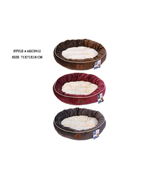 מיטה לכלב בינוני עגולה דגם חלק