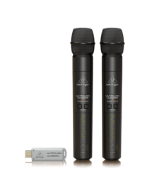 סט 2 מיקרופונים אלחוטיים ידניים ULM202USB תוצרת BEHRINGER