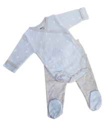 חליפה - תכלת אפור