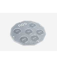 צלחת ליל הסדר 2 שכבות צבע כסף