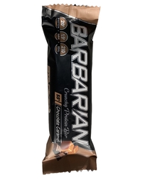 חטיף חלבון בציפוי שוקולד חלב ובמילוי בטעם קרמל וקקאו