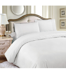 סט GLORY כותנה משולב פס תחרה  160/200 