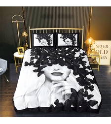 מצעי פרפרים שחורים 160/200 