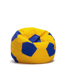 פוף כדורגל - צהוב כחול