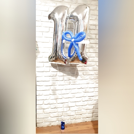 ספרות בהליום + פפיון על משקולת