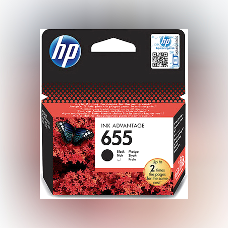 ראש דיו מקורי HP 655 שחור
