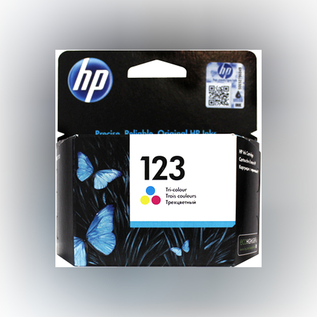 ראש דיו מקורי HP 123 צבעוני