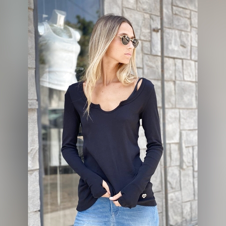 חולצה בייסיק עגול 