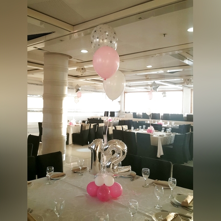 זר מספרים בתמצווש לשולחן