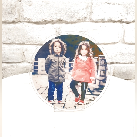 מעמד זכוכית עגול