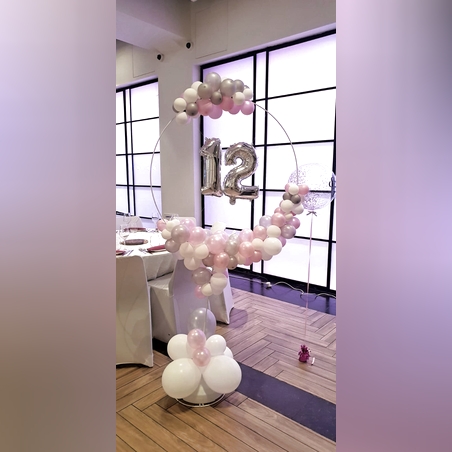 עמוד בלונים -עיגול 