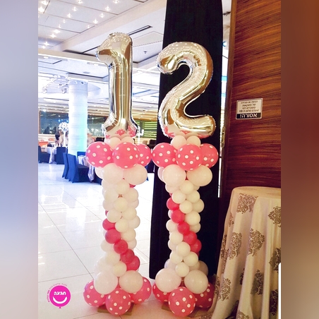 עמודים מעוצבים עם ספרות 12