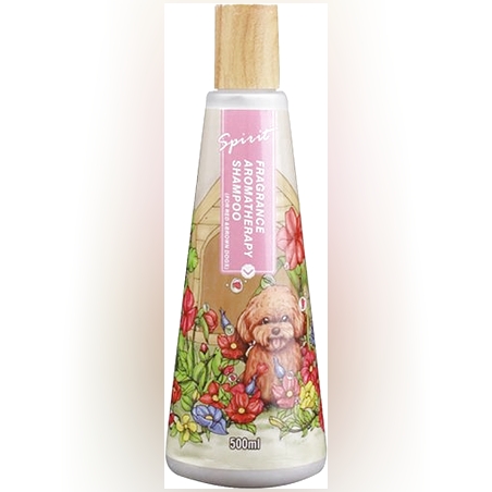שמפו ספיריט ארומתרפי לפרווה בצבע חום/אדום 500 מ”ל