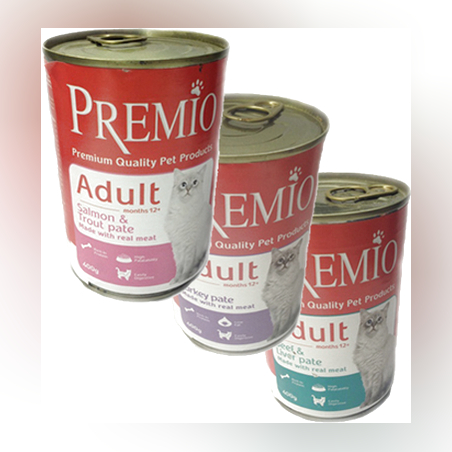 שימור PREMIO לחתול 400 גרם