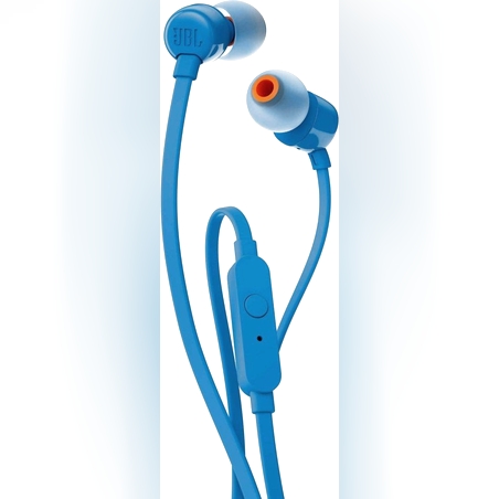 אוזניות IN EAR עם מיקרופון JBL T110 - כחול