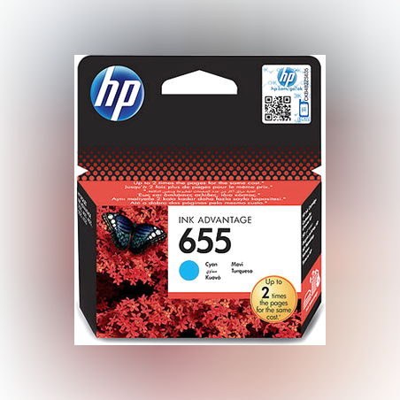 ראש דיו מקורי HP 655 כחול