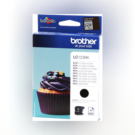 ראש דיו מקורי BROTHER 123 שחור