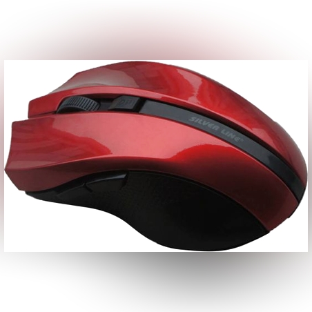 עכבר אלחוטי 5 לחצנים SILVER LINE RF317 2.4GHz אדום