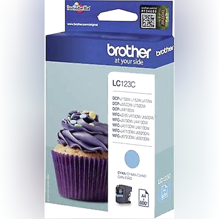 ראש דיו מקורי BROTHER 123 כחול