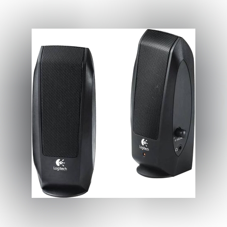 סט זוג רמקולים למחשב logitech S120 2.2W RMS